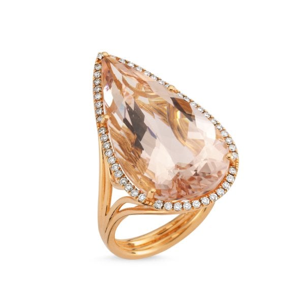 Pırlantalı Morganite Yüzük