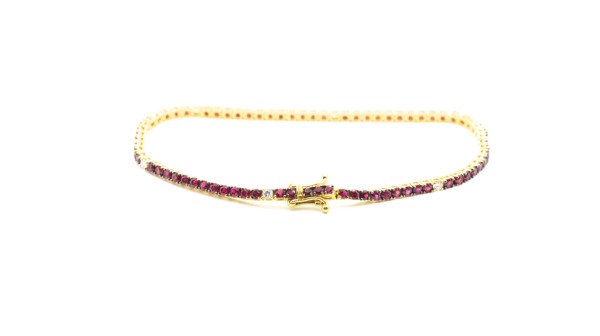 4.10 Karat Pırlantalı Ruby Bileklik