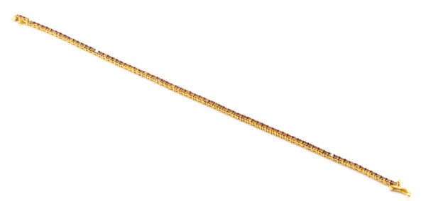 2.71 Karat Pırlantalı Orange Safir Bileklik