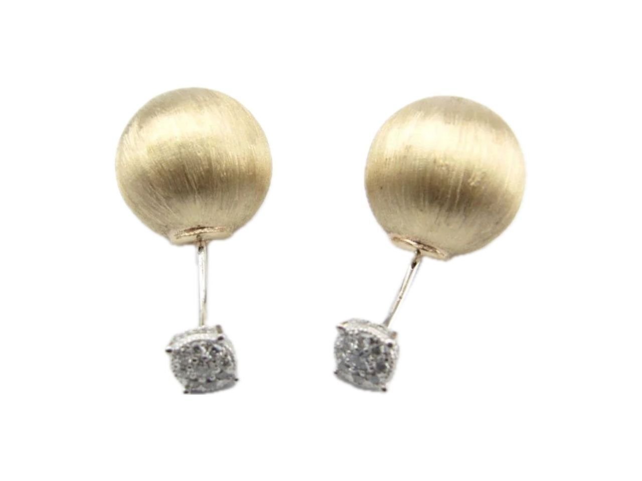 Pırlantalı İnci  Küpe