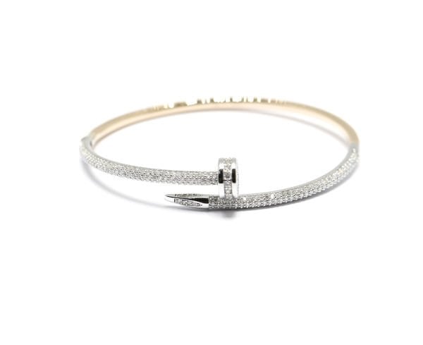 Pırlantalı 18 Ayar Sarı Altın Bileklik