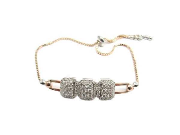 Pırlanta Bileklik 18 Ayar  Baget Kesim