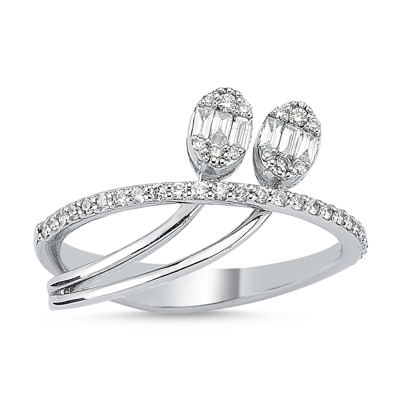 0.37 Karat Baget Pırlanta Yüzük