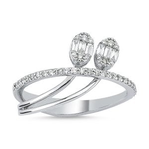 0.37 Karat Baget Pırlanta Yüzük