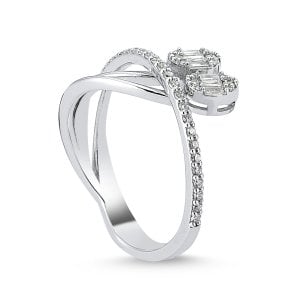 0.37 Karat Baget Pırlanta Yüzük