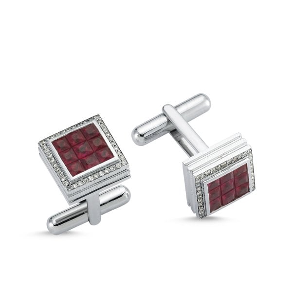 0.41 Karat Pırlantalı Kol Düğmesi